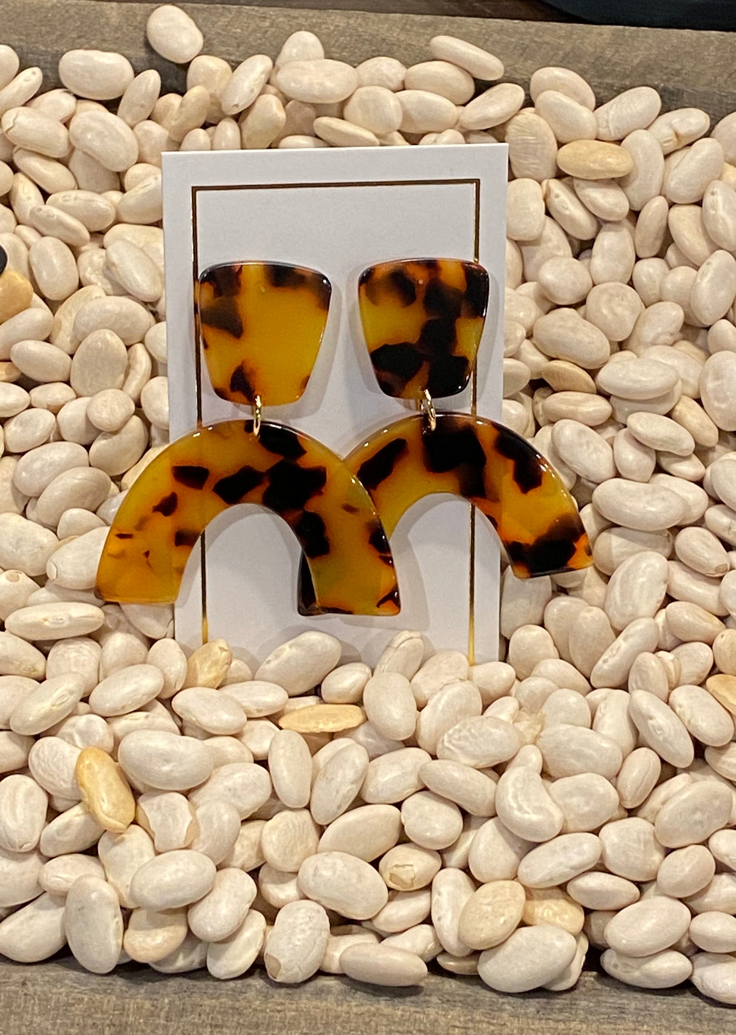 Coraline tortoise earrings