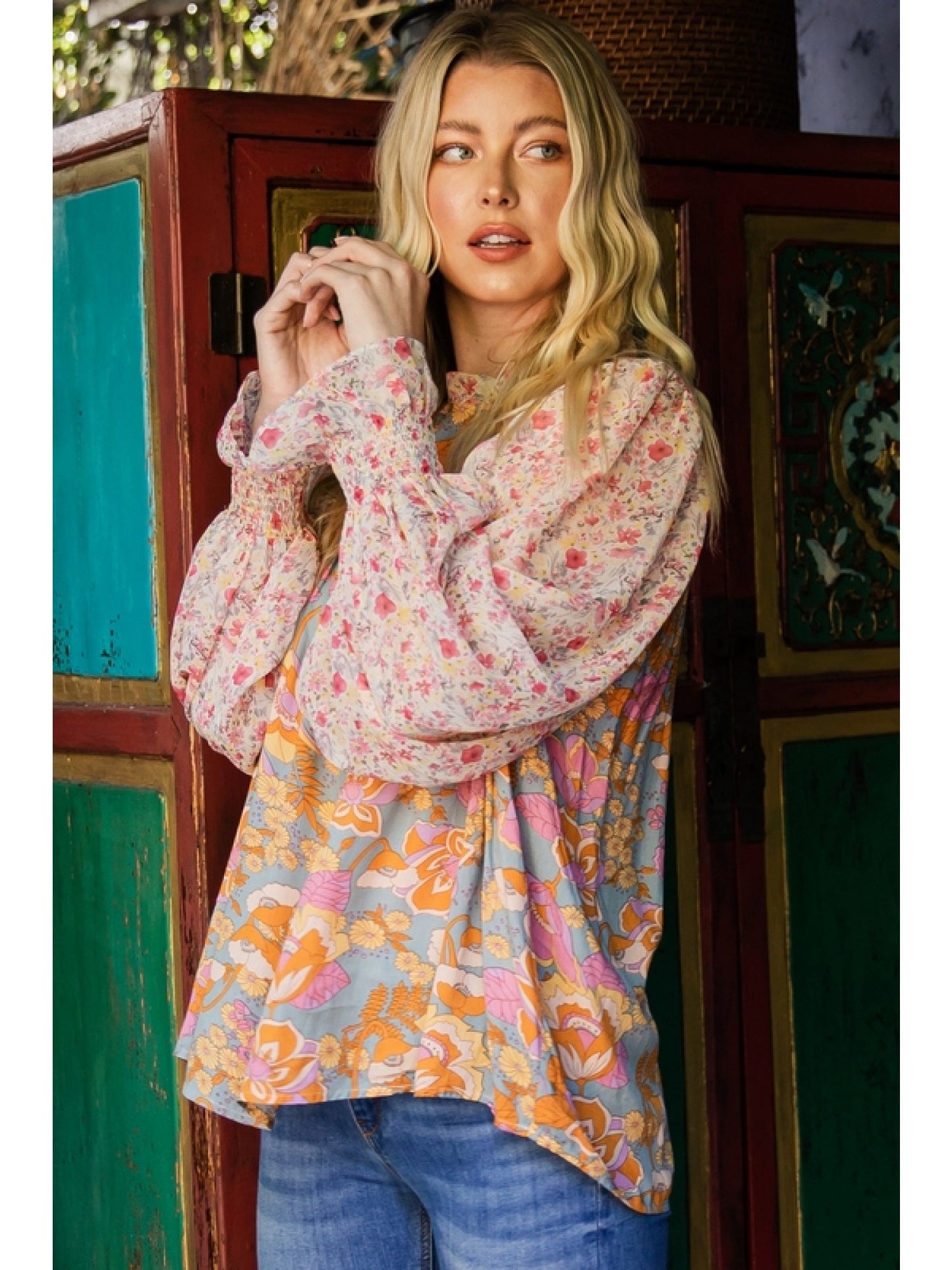 Boho Blooms Top