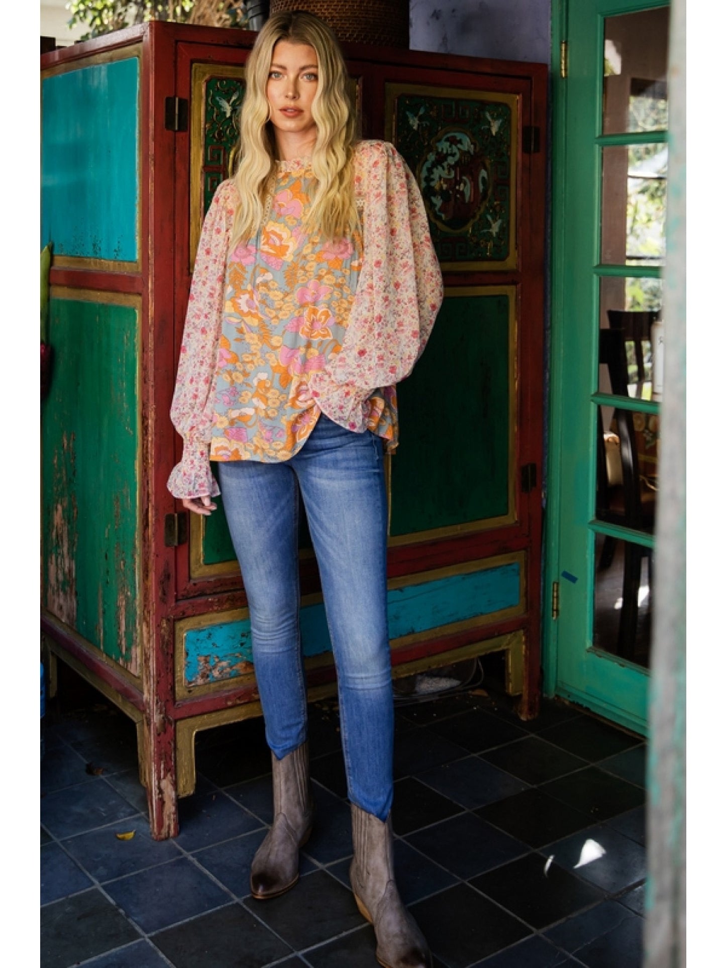 Boho Blooms Top
