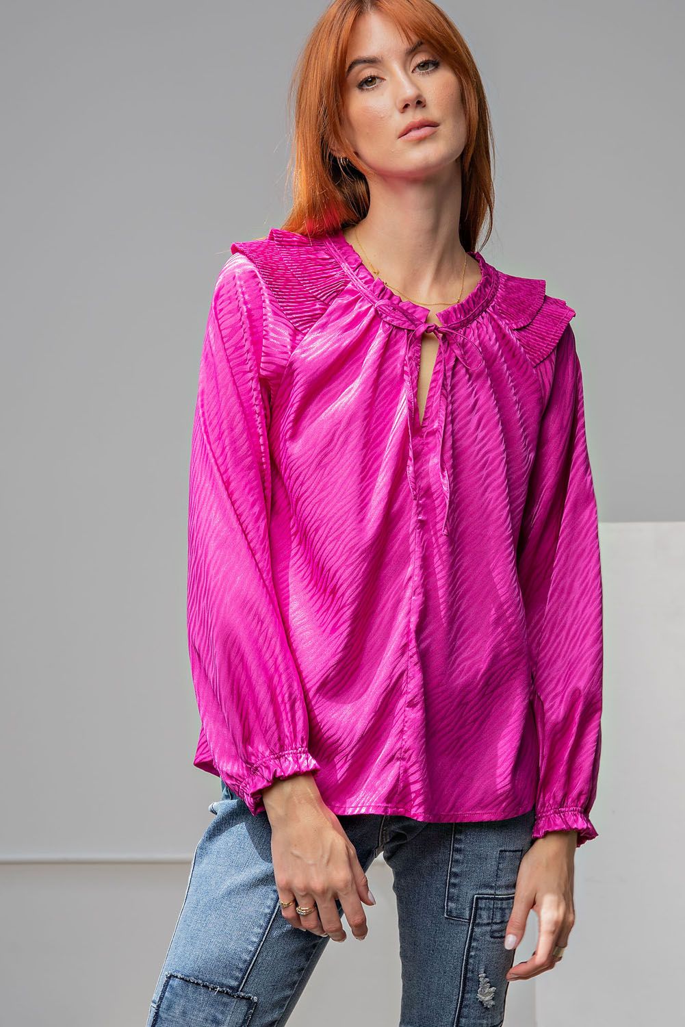 Here for the Party Satin Top