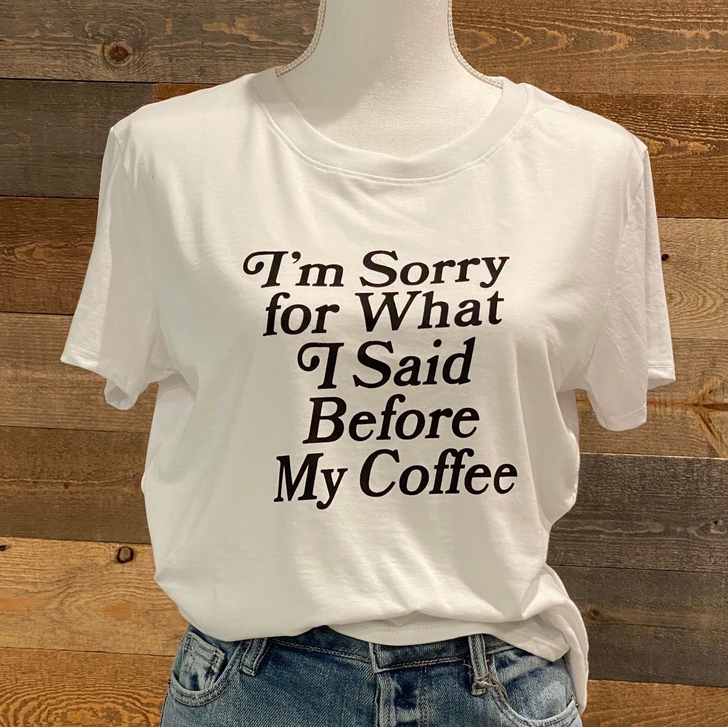Before coffee tee