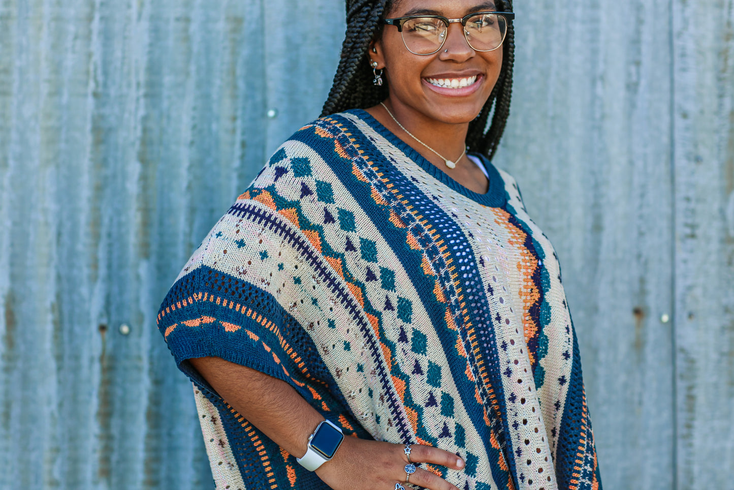 Southwest Dreamer poncho sweater - *2 colors*