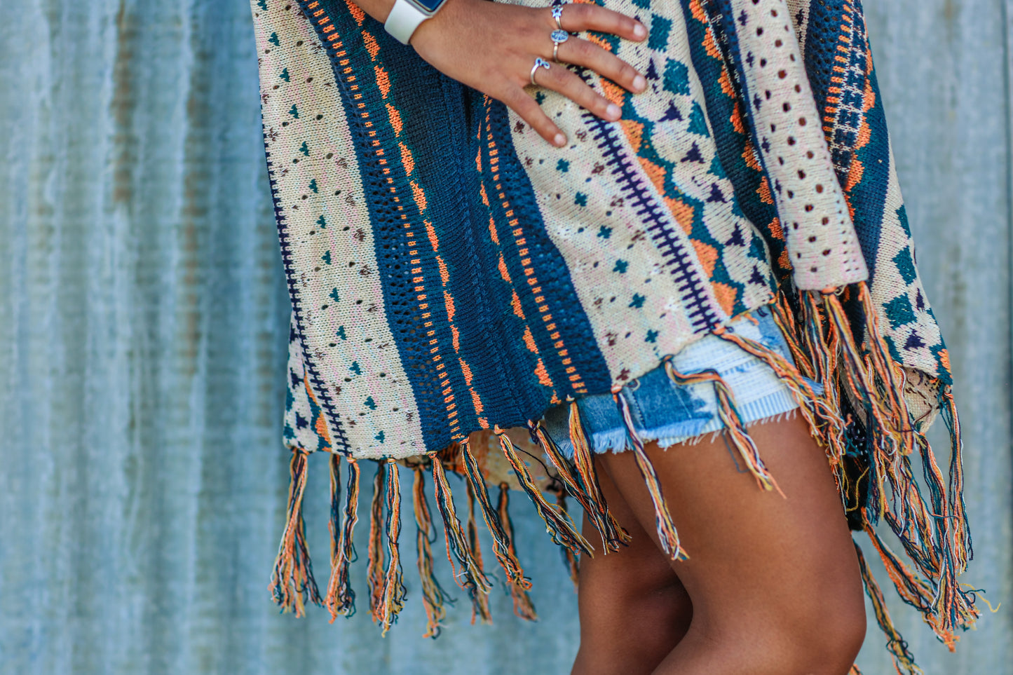 Southwest Dreamer poncho sweater - *2 colors*