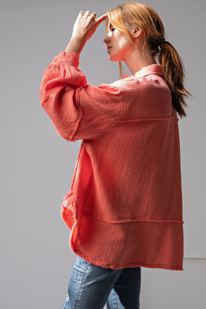 Sutton gauze top